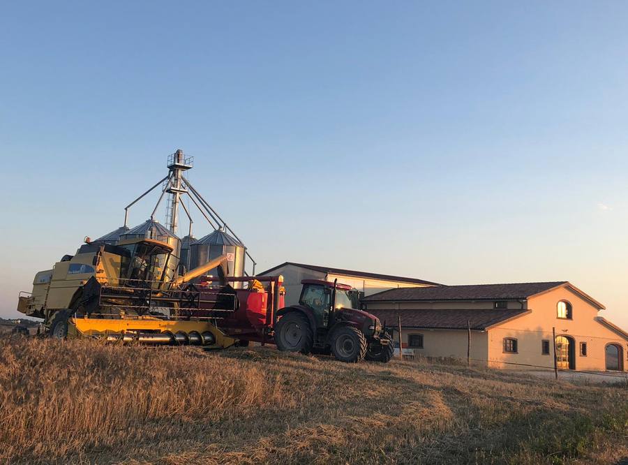 Il molino e i silos dell'azienda agricola Bertoli